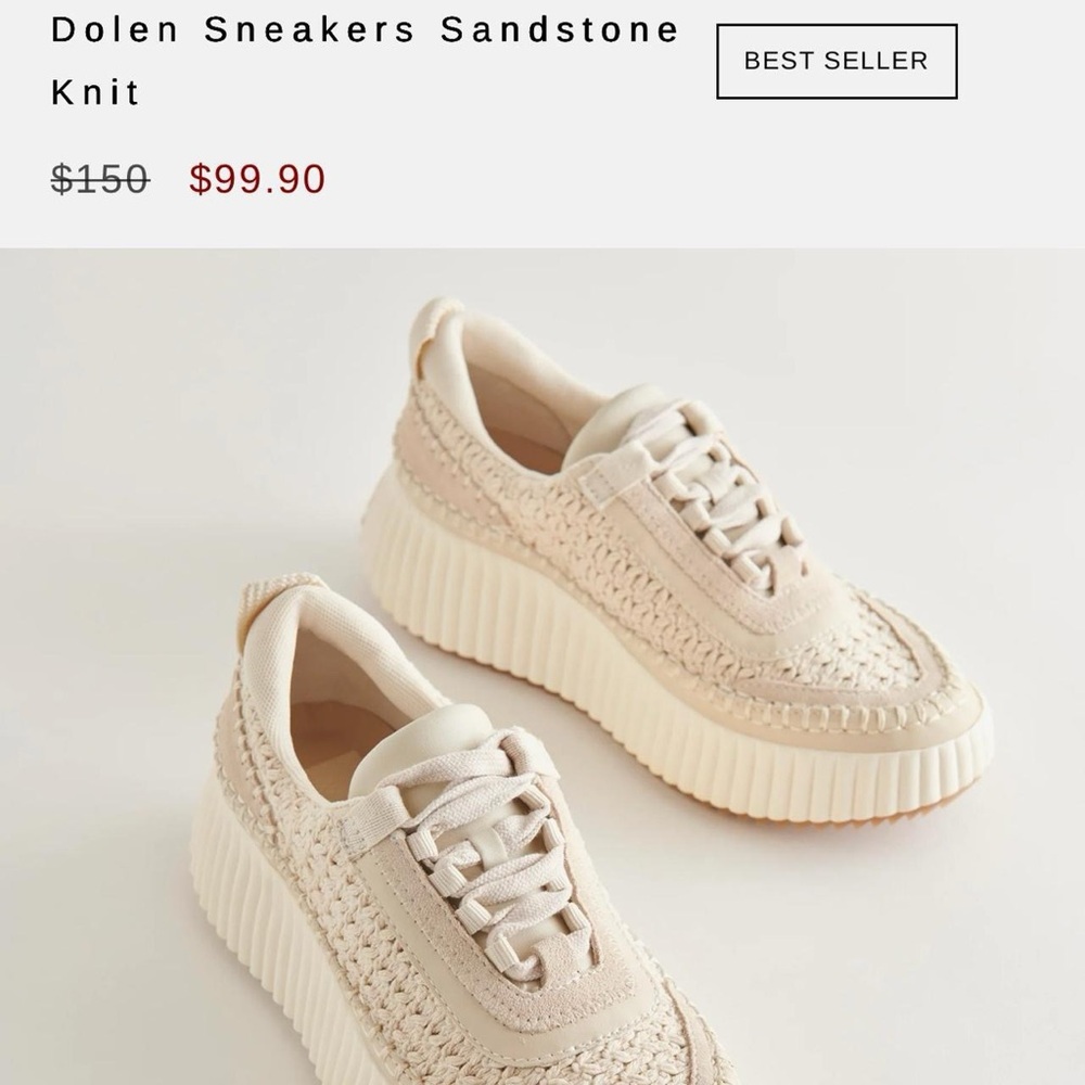 Dolce Vita Sandstone Knit Sneakers
